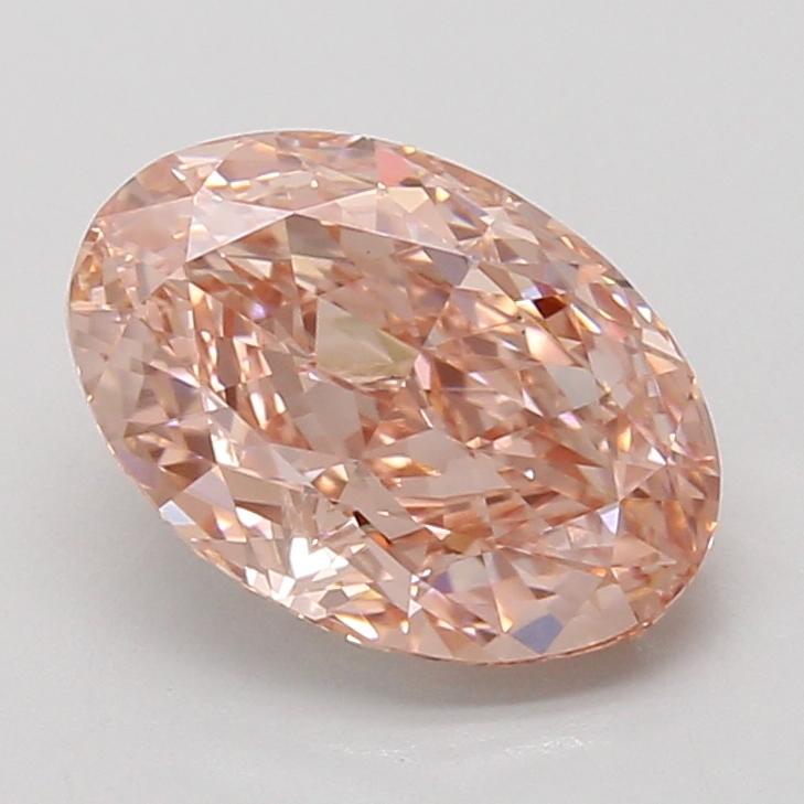 3.03 Ct. Fancy Vivid Pink Oval Lab Grown Diamond