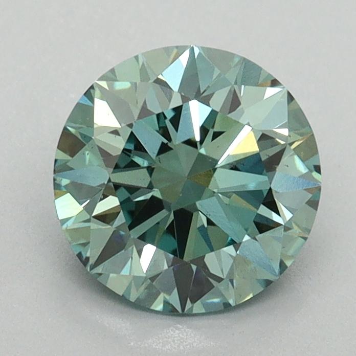 1.28 Ct. Fancy Vivid Pacific Green Round Lab Grown Diamond