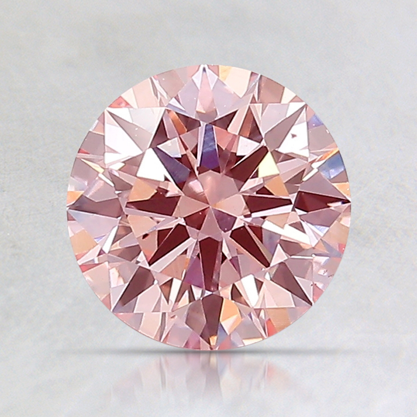 1.31 Ct. Fancy Light Pink Round Lab Created Diamond