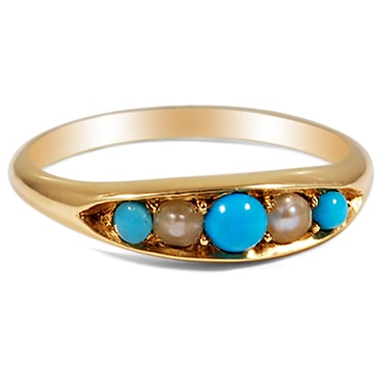 Edwardian Turquoise Vintage Ring
