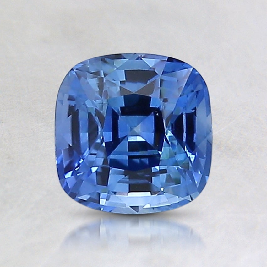 6x5.9mm Blue Cushion Sapphire