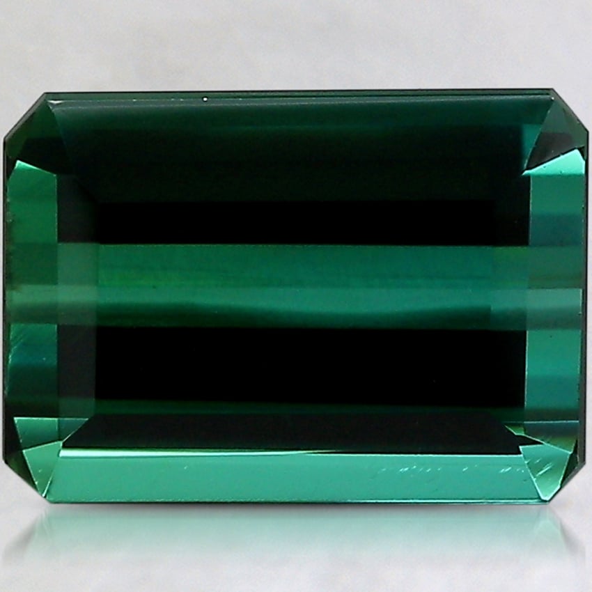 10.5x7.5mm Teal Modified Emerald Tourmaline