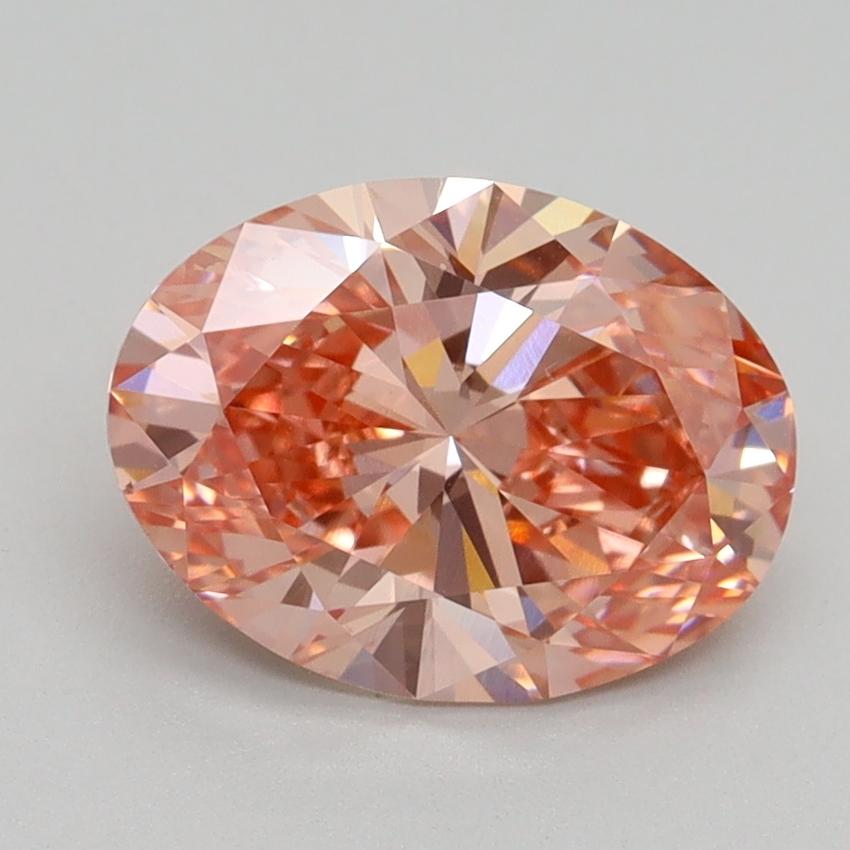 2.02 Ct. Fancy Intense Pink Oval Lab Grown Diamond