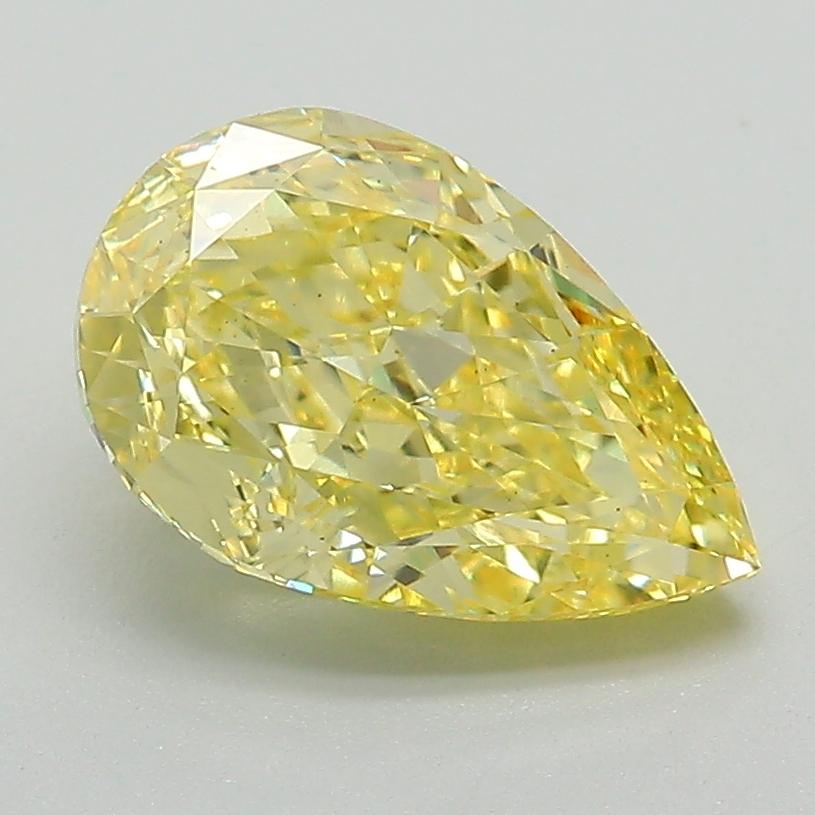 2.25 Ct. Fancy Intense Yellow Pear Lab Grown Diamond