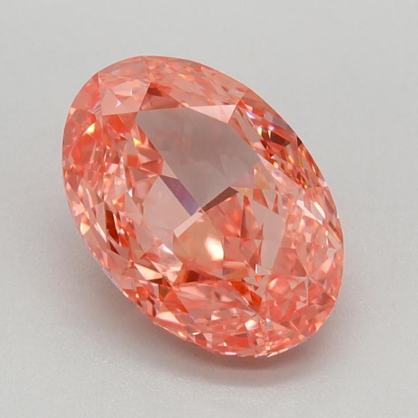 1.56 Ct. Fancy Vivid Pink Oval Lab Grown Diamond