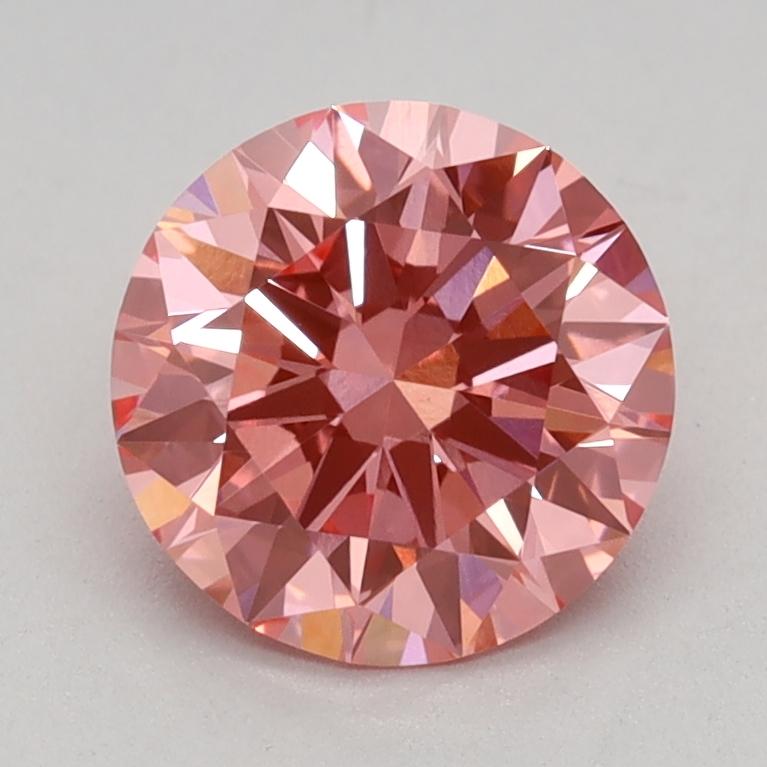 1.10 Ct. Fancy Vivid Pink Round Lab Grown Diamond