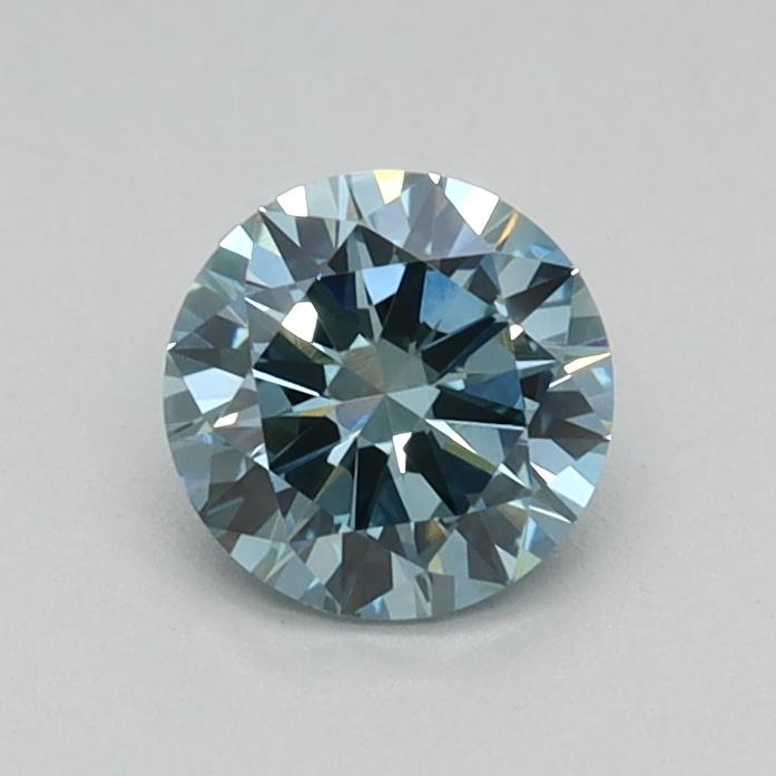 0.42 Ct. Fancy Vivid Blue Round Lab Grown Diamond