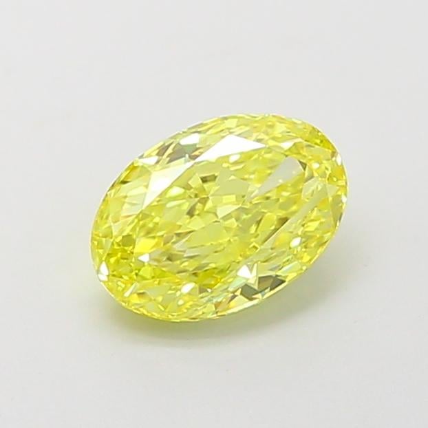 1.01 Ct. Fancy Vivid Yellow Oval Lab Grown Diamond