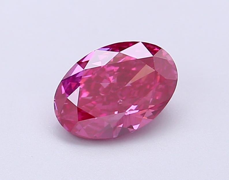 1.04 Ct. Fancy Deep Pink Oval Lab Grown Diamond