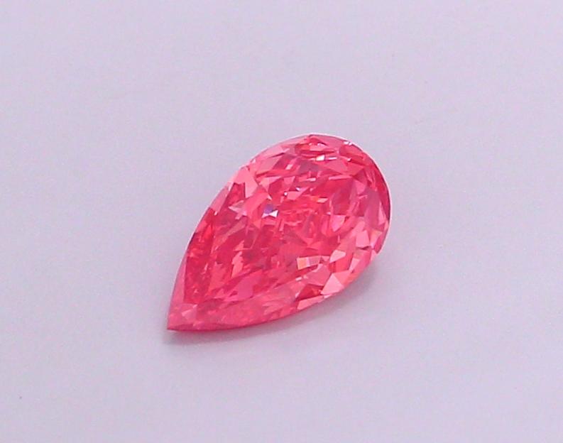1.00 Ct. Fancy Vivid Pink Pear Lab Grown Diamond