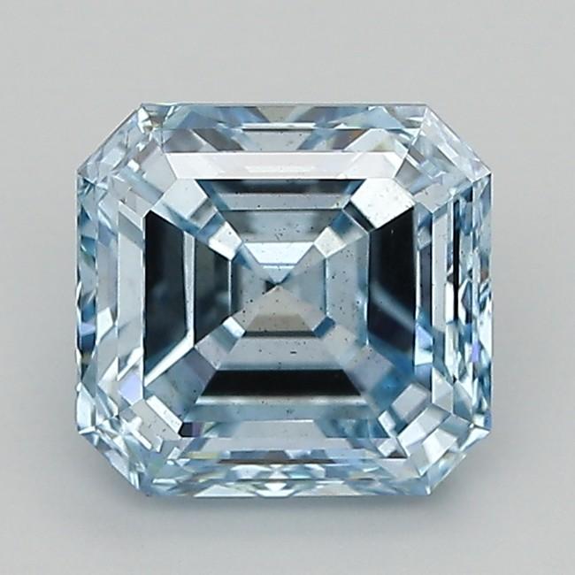 3.01 Ct. Fancy Intense  Blue Asscher Lab Grown Diamond