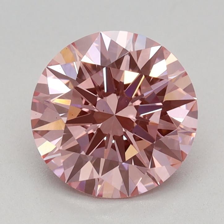 0.95 Ct. Fancy Vivid Pink Round Lab Grown Diamond