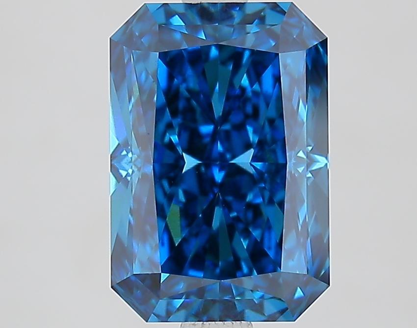 2.62 Ct. Fancy Vivid Blue Radiant Lab Grown Diamond