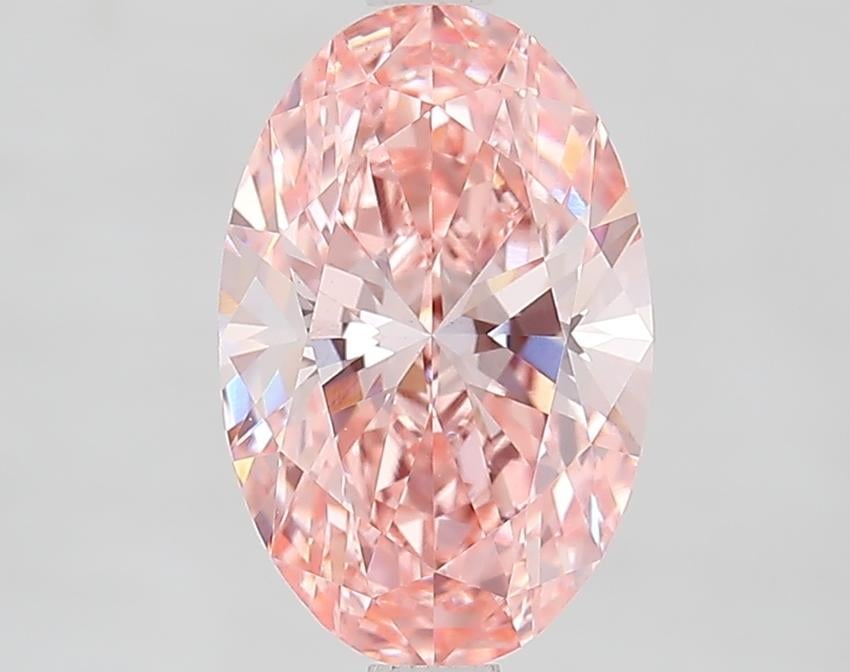 2.04 Ct. Fancy Intense Pink Oval Lab Grown Diamond