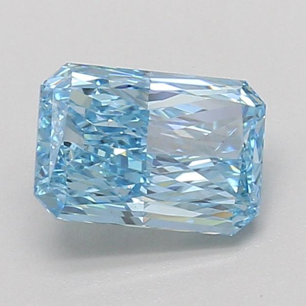 1.56 Ct. Fancy Vivid Blue Radiant Lab Grown Diamond