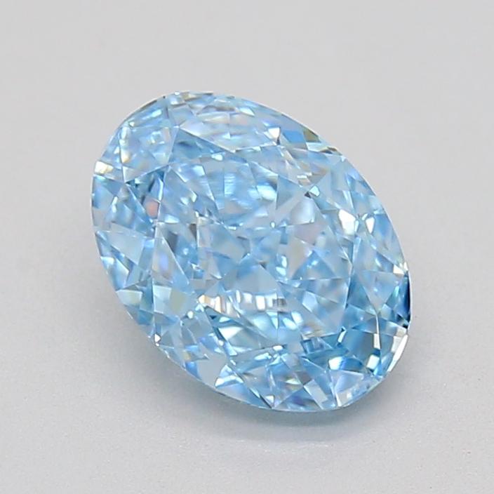 1.03 Ct. Fancy Vivid  Blue Oval Lab Grown Diamond
