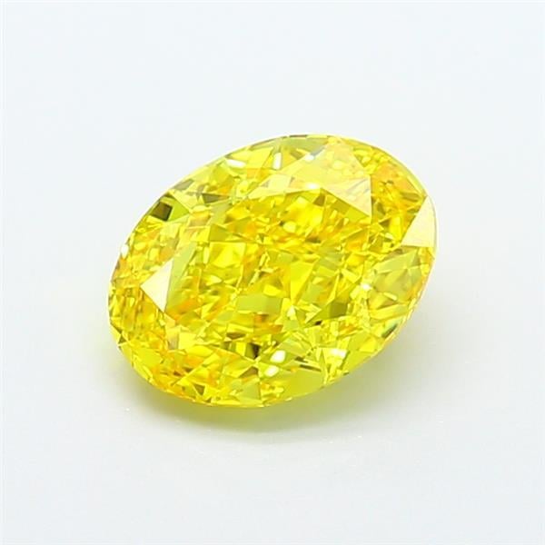 1.78 Ct. Fancy Vivid  Yellow Oval Lab Grown Diamond