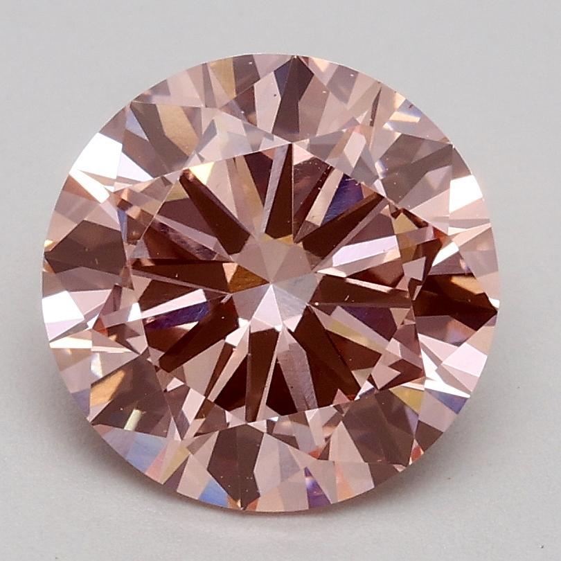 1.80 Ct. Fancy Intense Pink Round Lab Grown Diamond