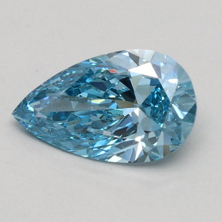 0.60 Ct. Fancy Vivid Blue Pear Lab Grown Diamond