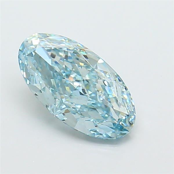 1.56 Ct. Fancy Vivid Green Oval Lab Grown Diamond