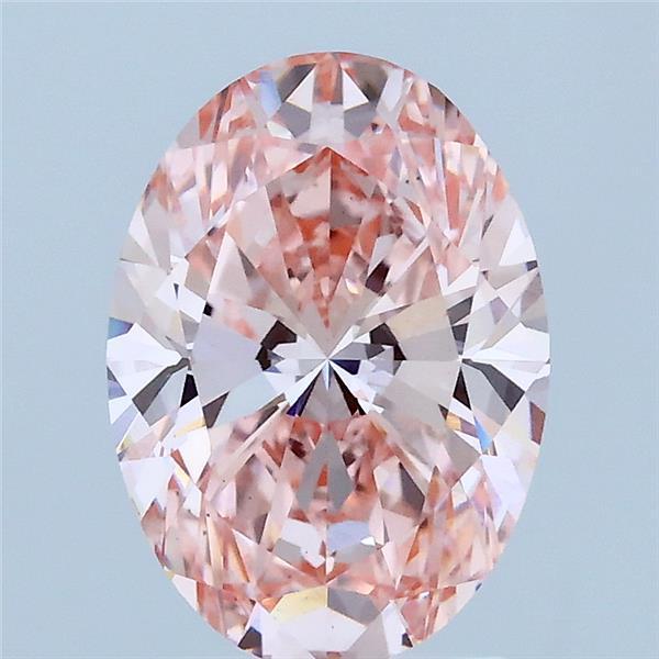 2.08 Ct. Fancy Vivid Pink Oval Lab Grown Diamond