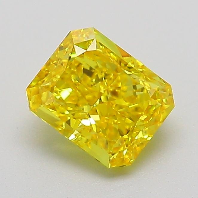 1.02 Ct. Fancy Vivid  Yellow Radiant Lab Grown Diamond