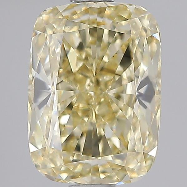 1.53 Ct. Fancy Yellow Cushion Lab Grown Diamond