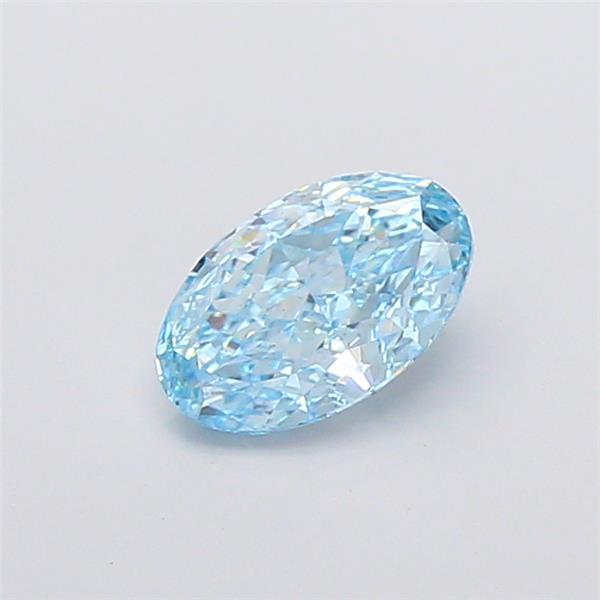 1.13 Ct. Fancy Vivid Blue Oval Lab Grown Diamond