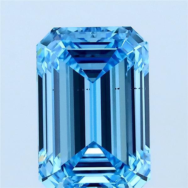 2.01 Ct. Fancy Blue Emerald Lab Grown Diamond