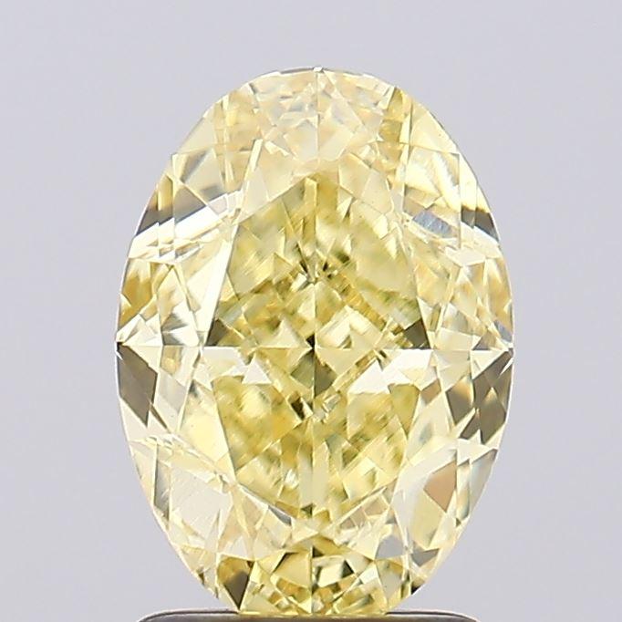 2.20 Ct. Fancy Yellow Oval Lab Grown Diamond