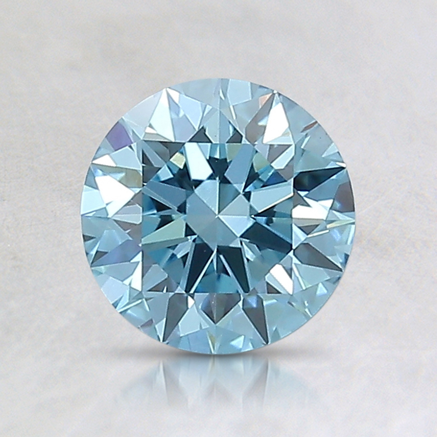 1.01 Ct. Fancy Intense Blue Round Lab Created Diamond