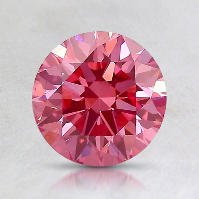 1.21 Ct. Fancy Vivid Pinkish Purple Round Lab Created Diamond