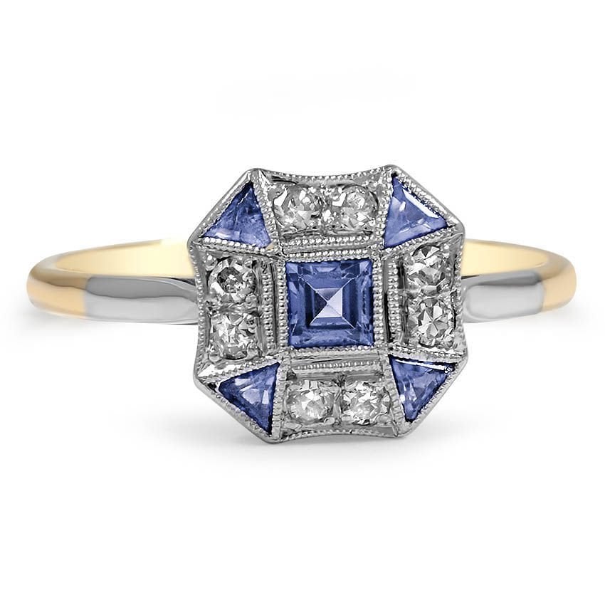 Art Deco Sapphire Vintage Ring