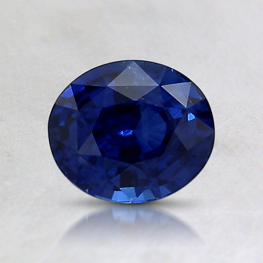 6.5x5.6mm Unheated Blue Oval Sapphire