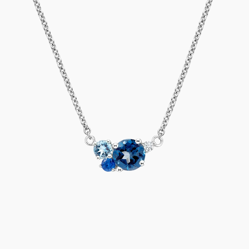 Silver Hydrangea Bouquet Pendant