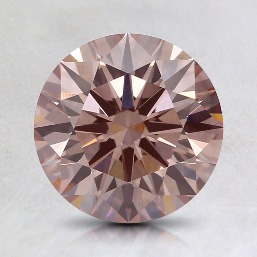 1.59 Ct. Fancy Brownish Pink Round Lab Grown Diamond