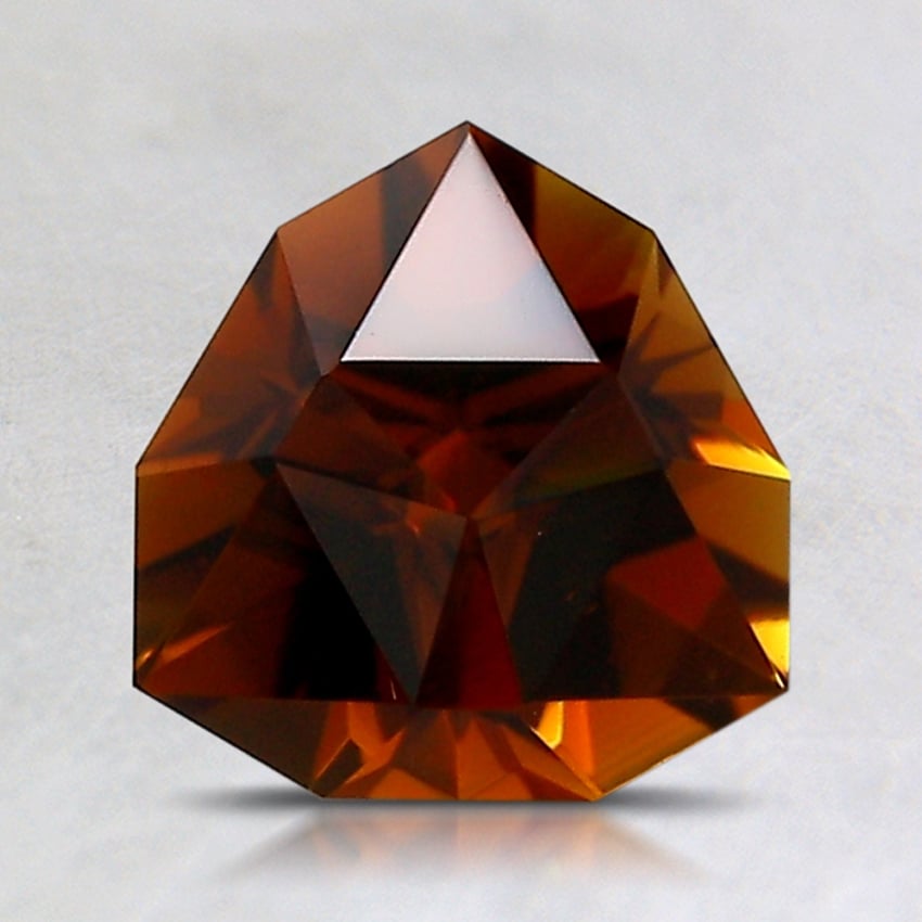 7.2x7mm Unheated Orange Modified Trillion Tourmaline