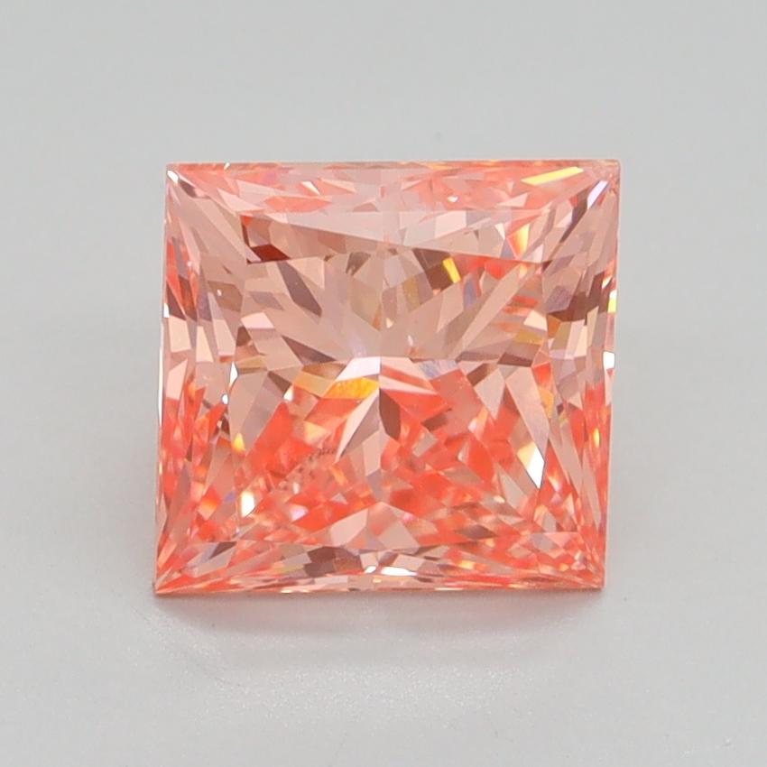 2.02 Ct. Fancy Vivid Pink Princess Lab Grown Diamond