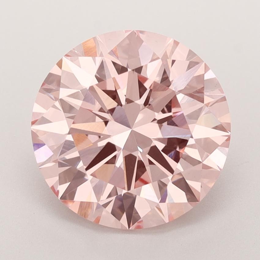 3.50 Ct. Fancy Vivid  Pink Round Lab Grown Diamond