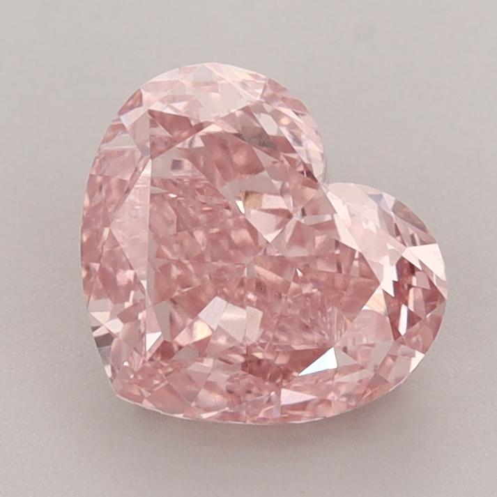 1.74 Ct. Fancy Vivid  Pink Heart Lab Grown Diamond
