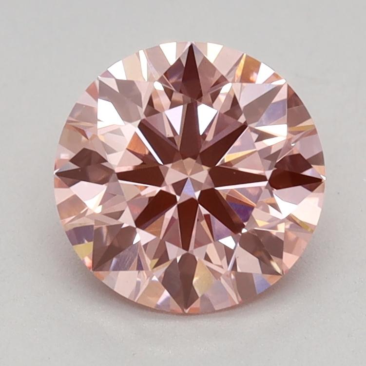 1.06 Ct. Fancy Vivid Pink Round Lab Grown Diamond