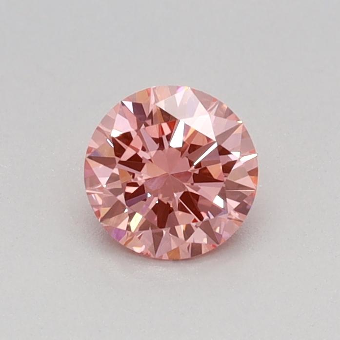 0.29 Ct. Fancy Vivid Pink Round Lab Grown Diamond