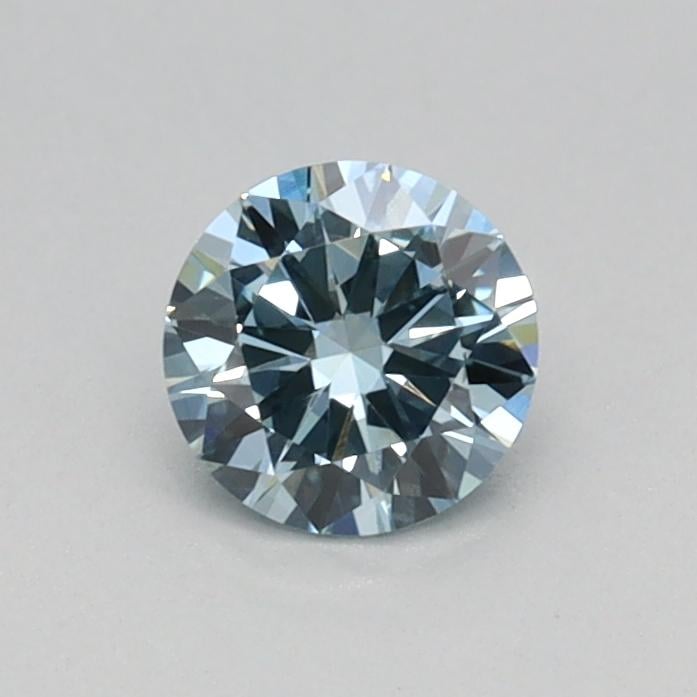 0.32 Ct. Fancy Intense Blue Round Lab Grown Diamond
