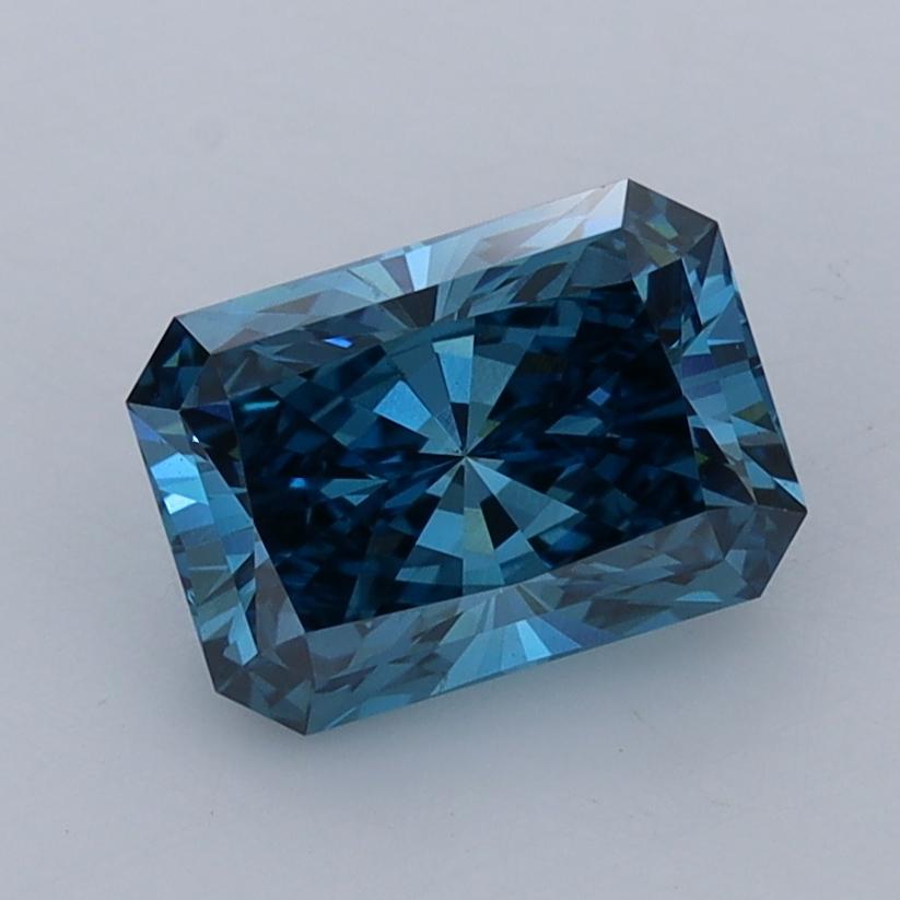 1.72 Ct. Fancy Vivid  Blue Radiant Lab Grown Diamond