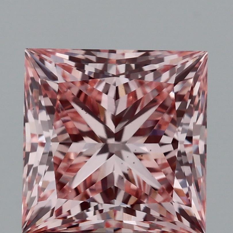 2.82 Ct. Fancy Vivid Pink Princess Lab Grown Diamond