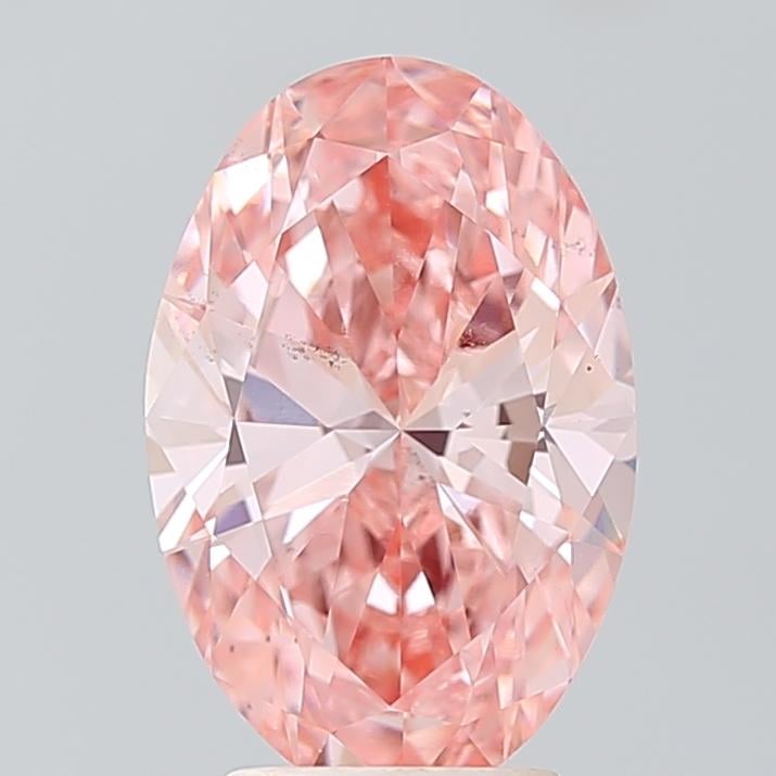 3.00 Ct. Fancy Vivid Pink Oval Lab Grown Diamond