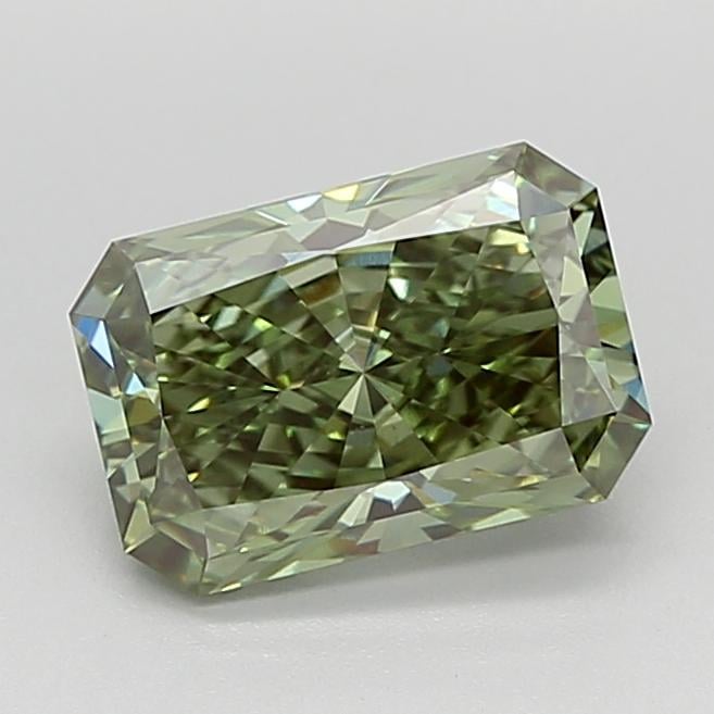 2.13 Ct. Fancy Vivid  Green Radiant Lab Grown Diamond
