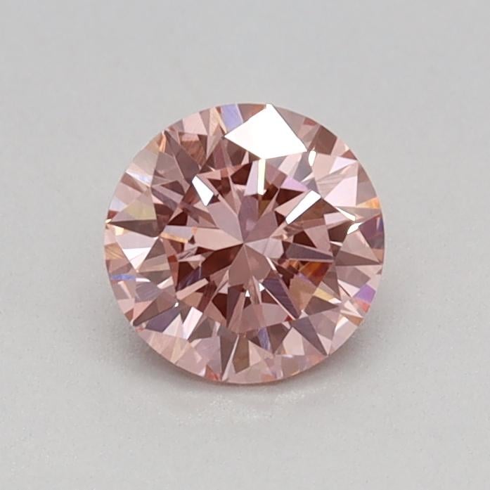 0.40 Ct. Fancy Vivid Pink Round Lab Grown Diamond