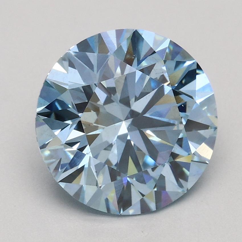 1.93 Ct. Fancy Blue Round Lab Grown Diamond