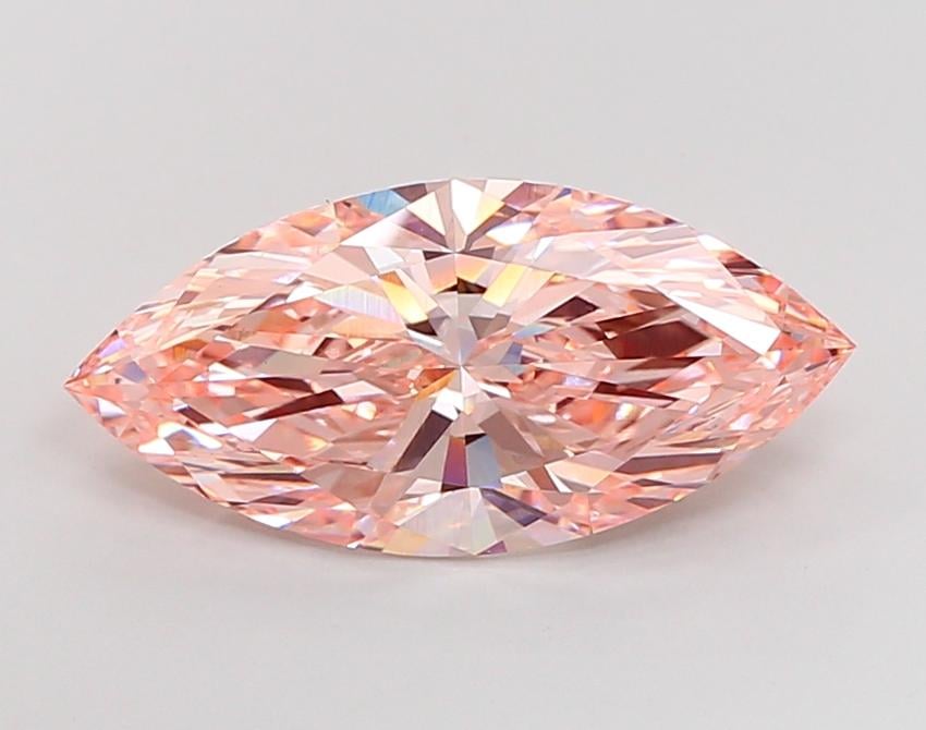 6.07 Ct. Fancy Intense Pink Marquise Lab Grown Diamond